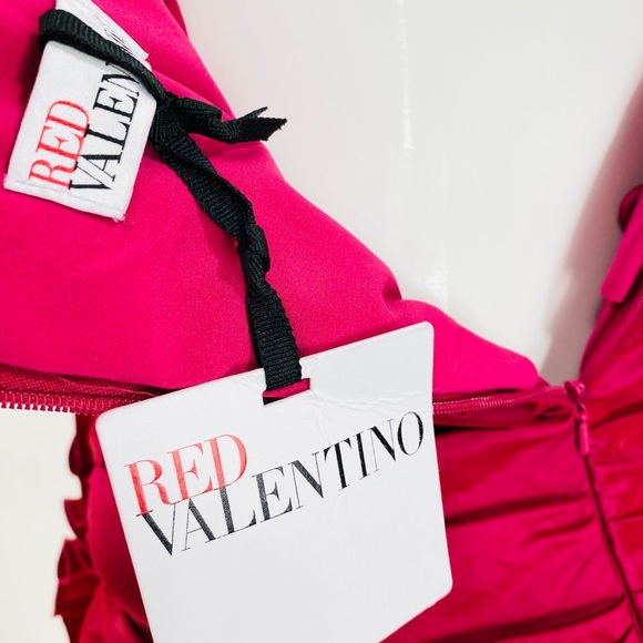 ❤️SOLD❤️ NWT RED Valentino Party mini Ruffle dress - Picture 10 of 12